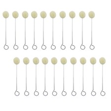 100 Packs Wool Daubers Ball Brush Leather Dye Tool with Metal Handle for DIY