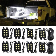 LED Truck Bed Light Kit-48 White LEDs Pickup Bed Lighting Kit,Rear Work Box