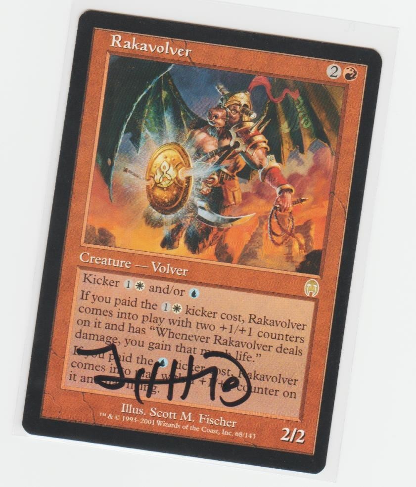 Magic the Gathering ~ Rakavolver ~ M/NM ~ Apocalypse ~ Signed by