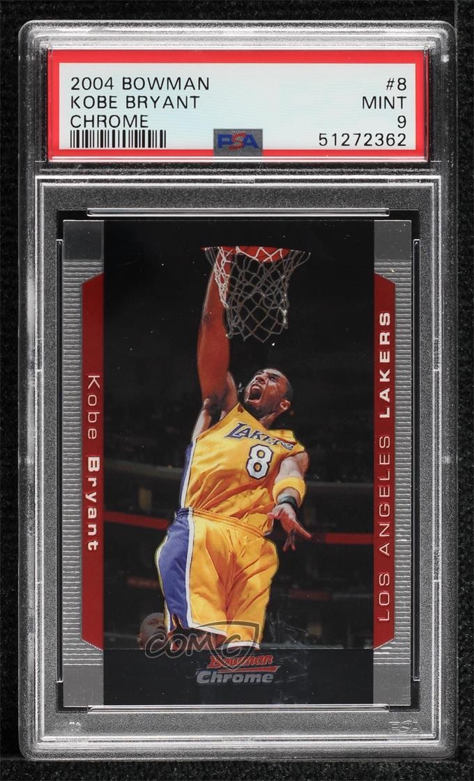 2004-05 Bowman Draft Chrome Kobe Bryant #8 PSA 9 MINT HOF 5ub