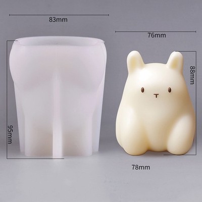 1 Pack Cat Milk Pudding Silicone Mold Cute Cake White Cold Ice Powder Mold
