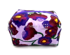 4 Bags: Clinique x Jona Than Cohen  Cosmetic Makeup Bag with Flower  Printed