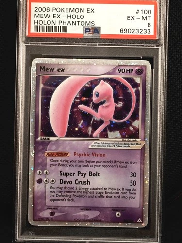 PSA 6 EX-MT Holo Mew ex - Pokemon EX Holon Phantoms 100/110 💯💯💯