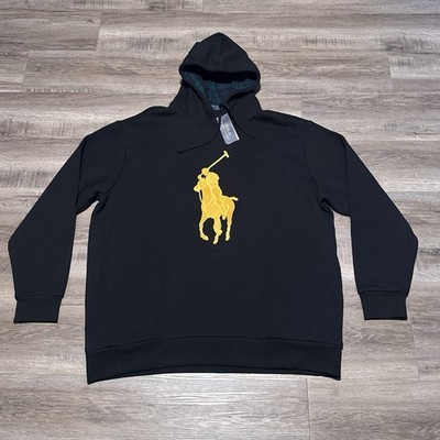 Fleece Ralph Lauren 2xl Polo Ralph Lauren Black Gold Chenille Big