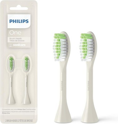 Philips One by Sonicare, BH1022/07 - Zahnbürstenköpfe, weiß [2er Pack]