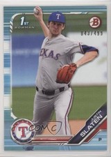 2019 Bowman Draft Sky Blue 43/499 Justin Slaten #BD-24 4b9