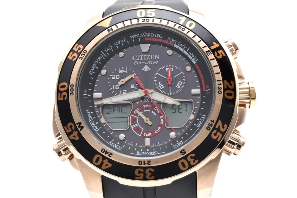 [COMO NUEVO] Reloj Pulsera Citizen C660-S067634 Auténtico Funciona Reloj Hombre Negro JAPÓN Foto 3 de 4