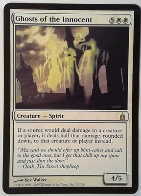 Magic the Gathering GHOSTS OF THE INNOCENT White Ravnica Rare 2005 NM
