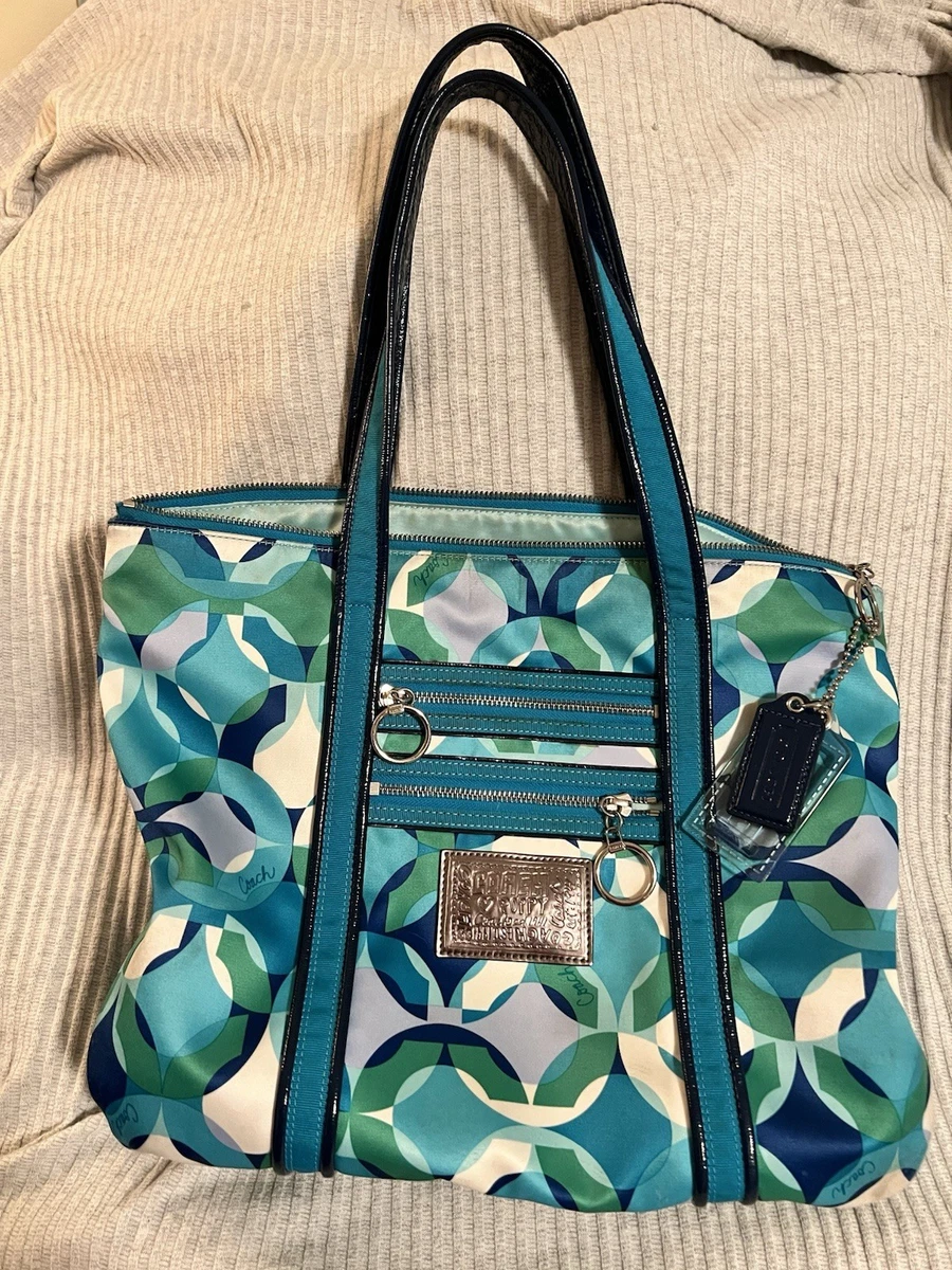 Coach Poppy Tote Blue Bags & Handbags for Women for sale | eBay