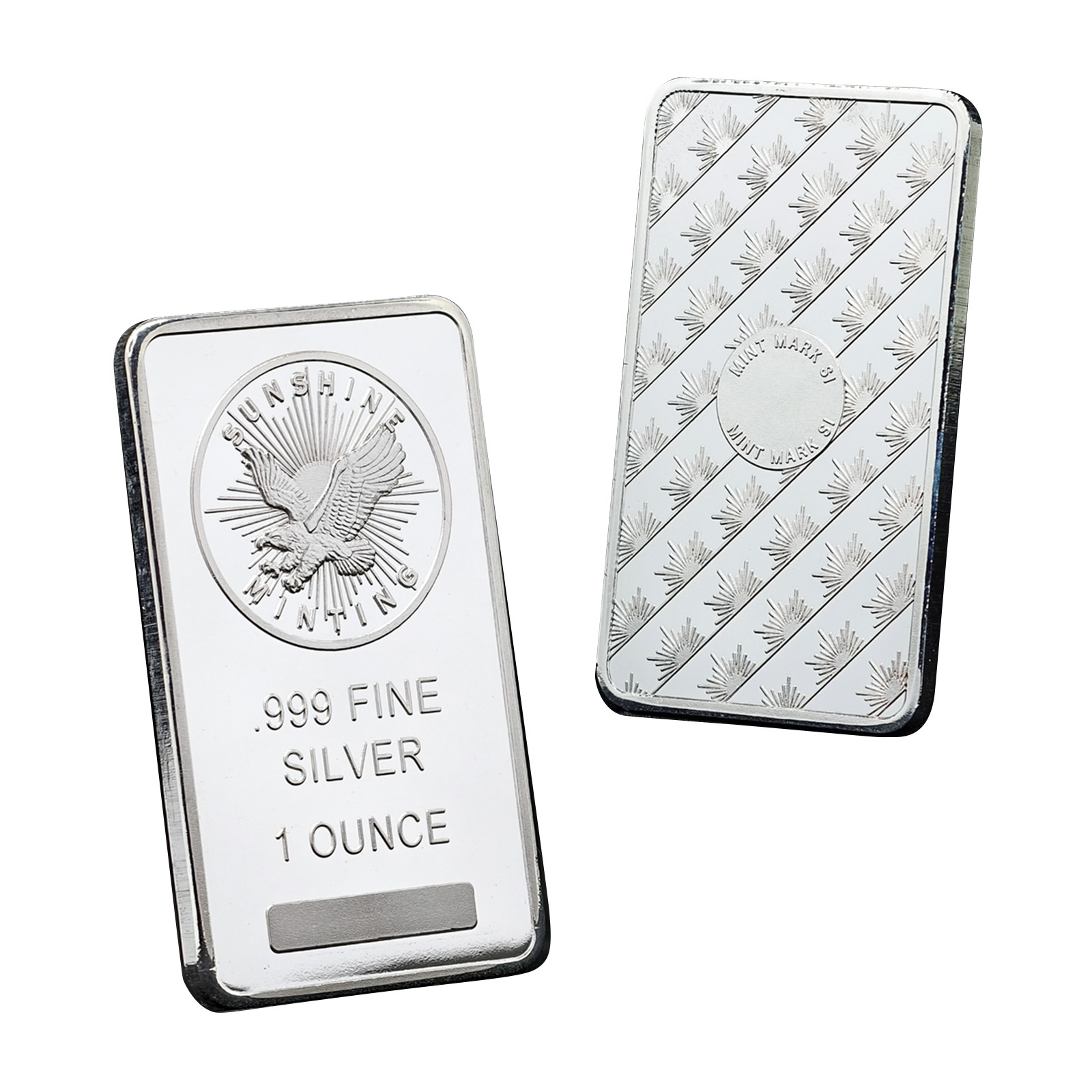 1 Troy Oz Sunshines Mint .999 Fine Silver Bar - Pure Silver Investment