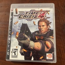 PS3 Time Crisis 4 Complete Disc Case Sleeve and Manual Sony PlayStation 3