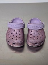 Crocs Toddler Girls Classic Clogs Pink Glitter Sparkly Size C5