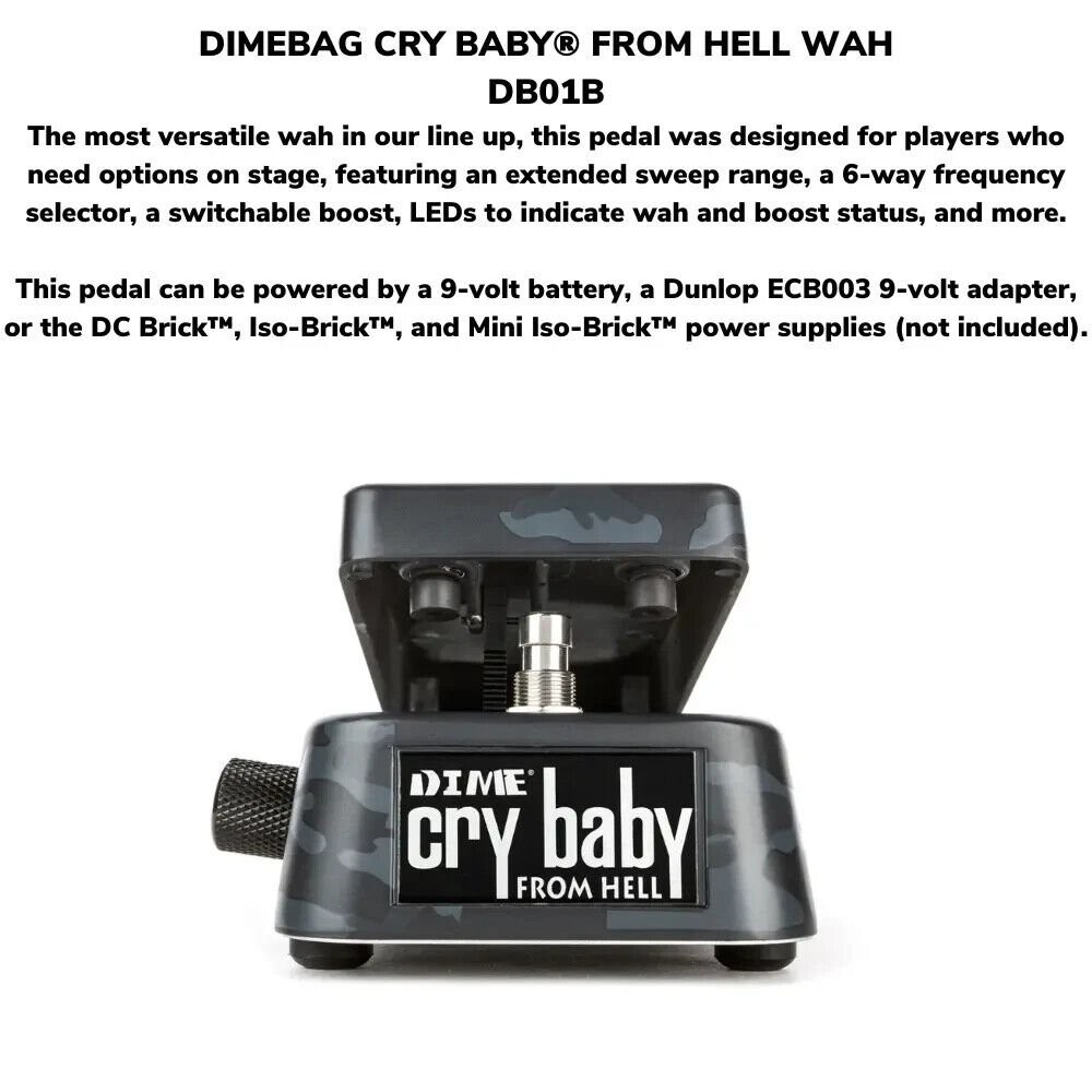 Cry Baby From Hell Dime モデル ワウペダル DIMEBAG CRY BABY® FROM HELL WAH - Dunlop