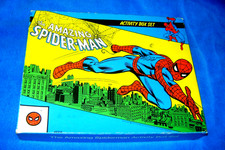 VINTAGE Marvel HTF DC Superheroes Activity Box Set 1977 Amazing Spider-man Set