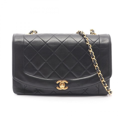 CHANEL Matelasse Diana Flap Chain Shoulder Crossbody Bag A01165 leather GHW Used