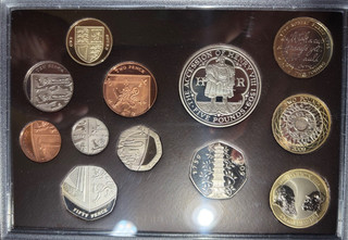 Set monete ROYAL MINT 2009 PROOF UK GREAT BRITAIN rare custodia KEW GARDEN 50p Deluxe