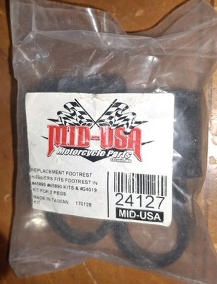 NEW Mid-USA 24127 FORWARD CONTROL FOOT PEG RUBBER REPL KIT HARLEY CHOPPER BOBBER