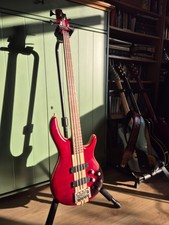 Cort A4 Plus FMMH Bass Guitar with Active Bartolini Pickups, Preamp, and Hipshot