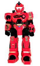 Robot Leader Red 15" Sounds Lights Tested Works - See Video