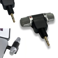 External Stereo 3.5mm Mini Microphone Fits Personal PC Laptop Notebook Live