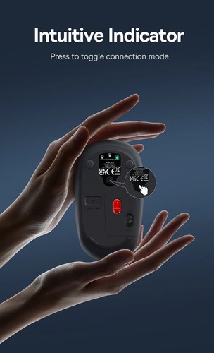 Mouse Wireless Bluetooth 5.0 Mouse 1600 DPI Silent Click for Tablet Laptop PC - Picture 12 of 23