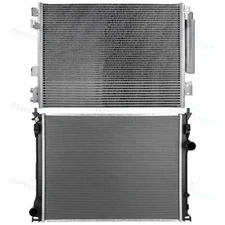 Radiator & A/C Condenser Kit for 2011-2019 Dodge Challenger 3.6L 5.7L Aluminum