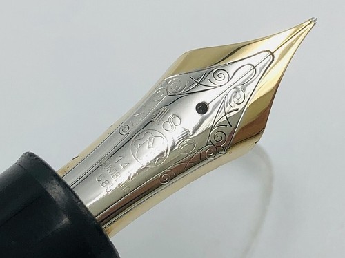 MONTBLANC 14K Gold 585 MEISTERSTUCK 149 Piston Fountain Pen Black - 第 3/15 張圖片