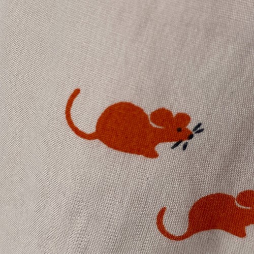 ODILLE Shirt 4 Anthropologie Mouse Mice Cheese Button Down Cotton Pink Red - 第 6/15 張圖片