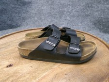 Birkenstock Arizona Kids Black Birko Flor Adjustable Sandal Slide Size 32 US 1 N