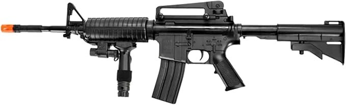 UKARMS P1158CA Spring Airsoft Rifle M4A1 Carbine M4 AR15 Assault Rifle + Laser