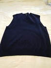 Brooks Brothers "346" Sweater Vest Large Sleeveless Navy Blue 100% Lambs Wool — photo 5