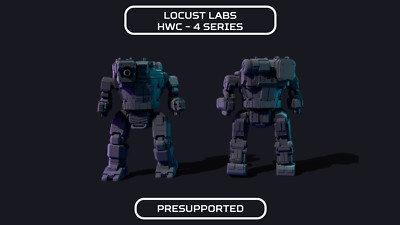Locust Labs HWC - 4 Series (American Mecha Proxy Hunchback) 8 Mech Kit! 