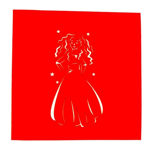 BC Worldwide Ltd handmade 3D pop up card princess Merida birthday Mother's day - Picture 4 of 4