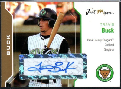 2006 Just Minors Just Autographs Signatures Gold /50 Travis Buck #6