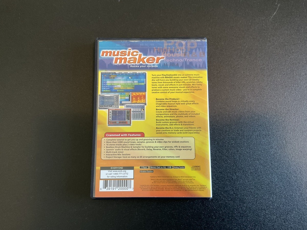MAGIX music maker (Sony PlayStation 2, 2003) CIB TESTED MAGIX music maker (Sony PlayStation 2, 2003) CIB TESTED