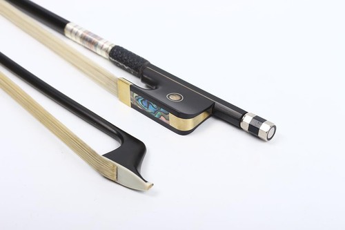Carbon Fiber Cello bow 4/4 Ebony Frog Natural horse hair Well Balanced Light