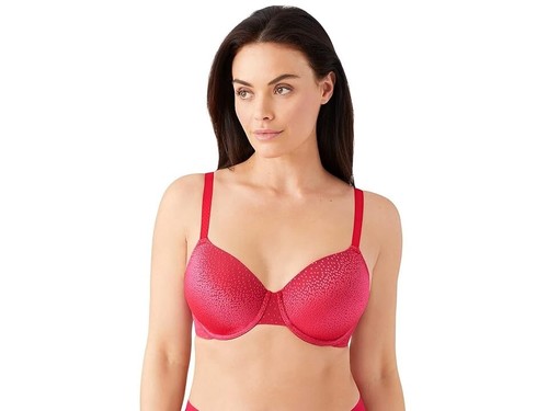 NWT Wacoal Women's Back Appeal T-Shirt Underwire Bra in Red | Plus Size 42D