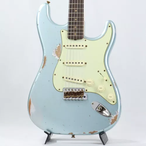 Fender CS 2024 1964 L-Series Stratocaster Heavy Relic Firemist Silver SN.L11735
