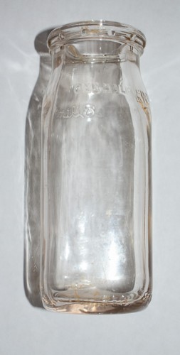 BILTMORE DAIRY FARMS Half Pint Milk Bottle Embossed w Pink Tint Vintage Duraglas - Picture 5 of 15
