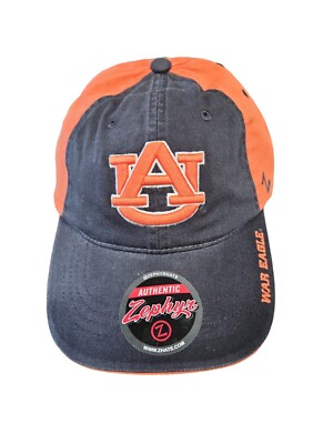 Auburn Cap Navy Frt Org Bk AU Interlock Eagle Bk  W/E Bill Hits Buckle Closure
