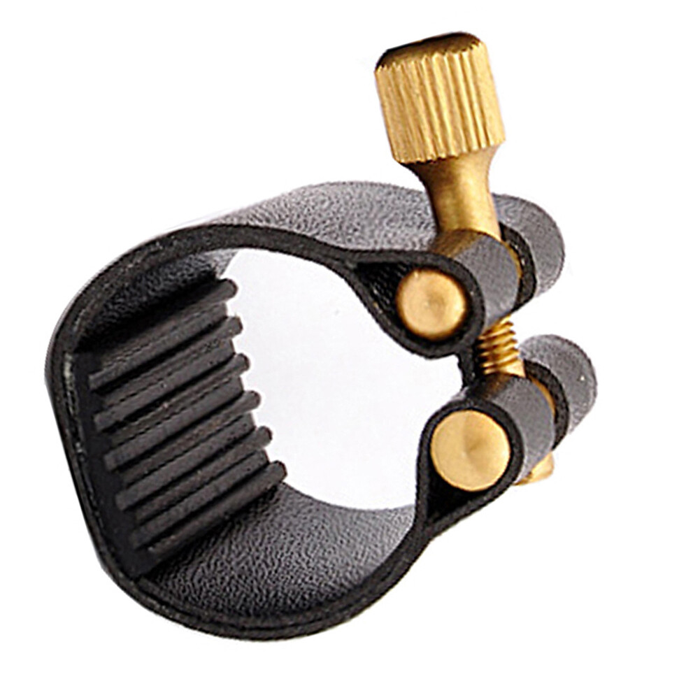 Fastener Clip Ligature Sax Mouthpiece Clamp for Alto Saxophone Rubber