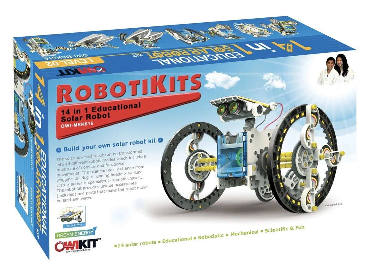 Robotikits 14 In 1 Educational Solar robot Ages 10