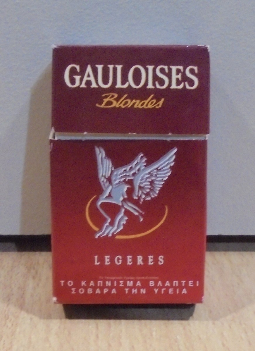 cigarette gauloise GAULOISES RED CIGARETTES ADVERTISIGN MATCHBOX