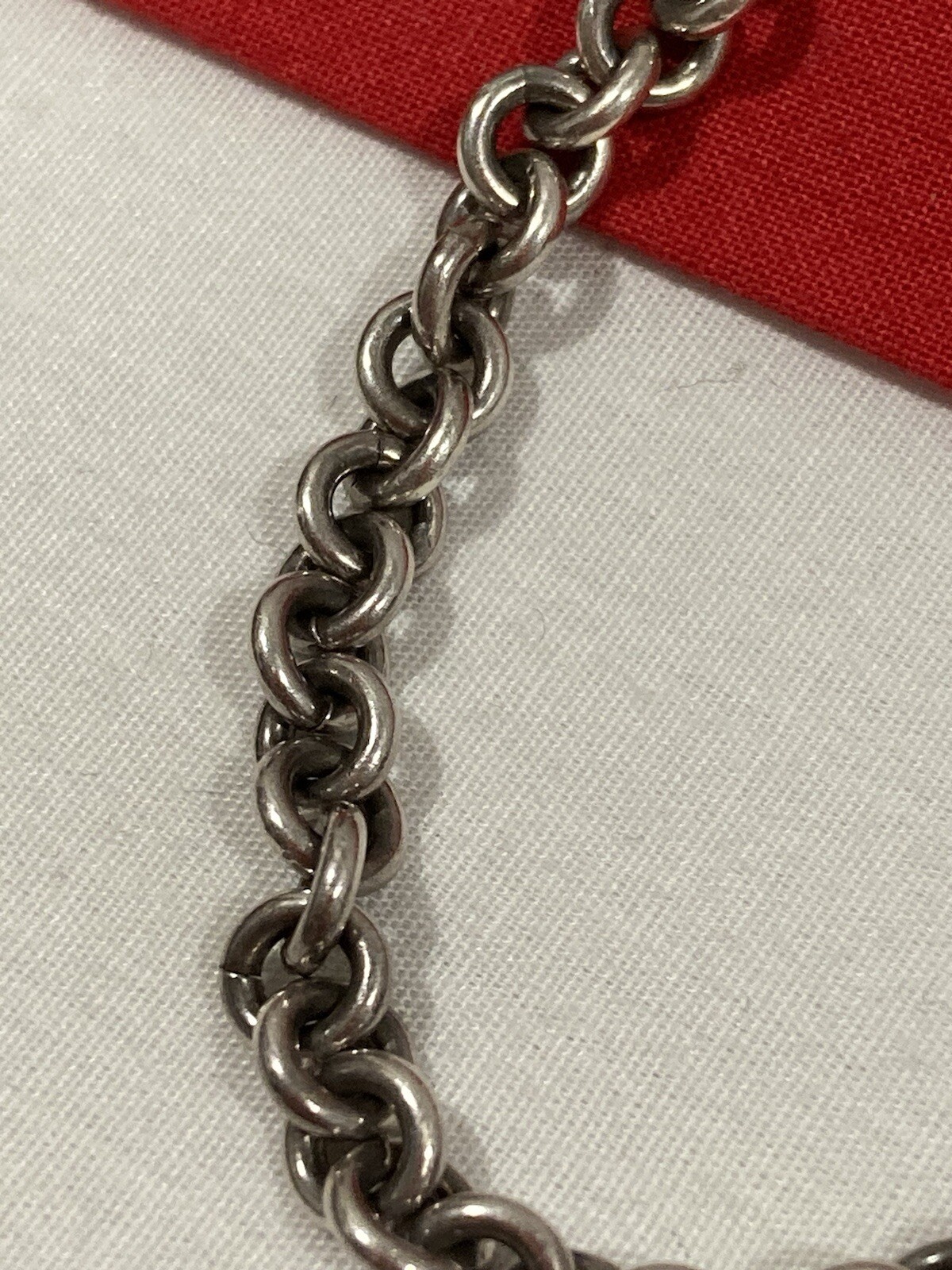 Vintage 925 Solid Sterling Silver Cable Link Chai… - image 9