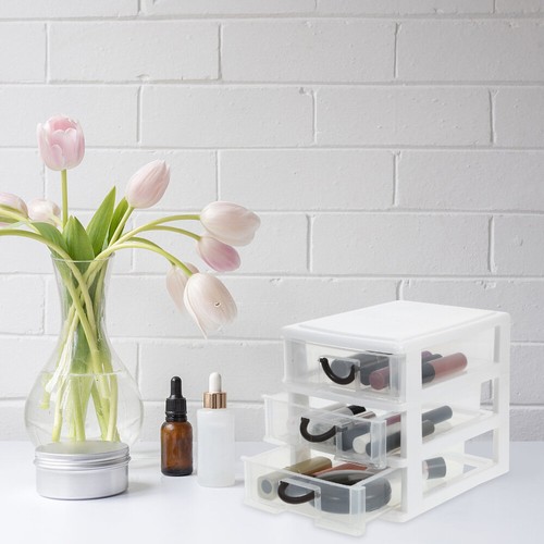Cosmetic Storage Box Practical Desktop Organizer File Cabinet Drawer