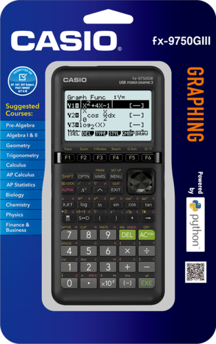 Casio fx-9750GIII Graphing Calculator - Black - Afbeelding 1 van 1