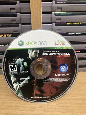 Tom Clancy's Splinter Cell: Conviction (Xbox 360, 2010) - DISC ONLY tested ￼