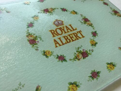 Royal Albert OLD COUNTRY ROSES Hartglas Servier Schneidebrett Tablett KLEIN - Bild 2 von 3
