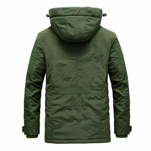 Herren Winterjacke Outdoor Jacke Warm Gefüttert Wasserdichte Parka Armee Mantel- - Bild 27 von 30