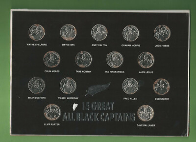 オールブラックス　歴代キャプテン　記念メダル II. #2. GREAT ALL BLACKS CAPTAIN RUGBY UNION CALTEX MEDALS, VERY